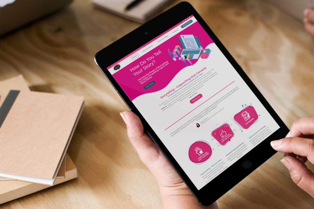 The Market Avenue website displayed on an iPad Pro