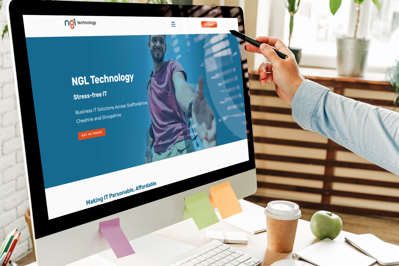 NGL Technology’s website The website designed for Stoke-on-Trent IT experts NGL Technology.