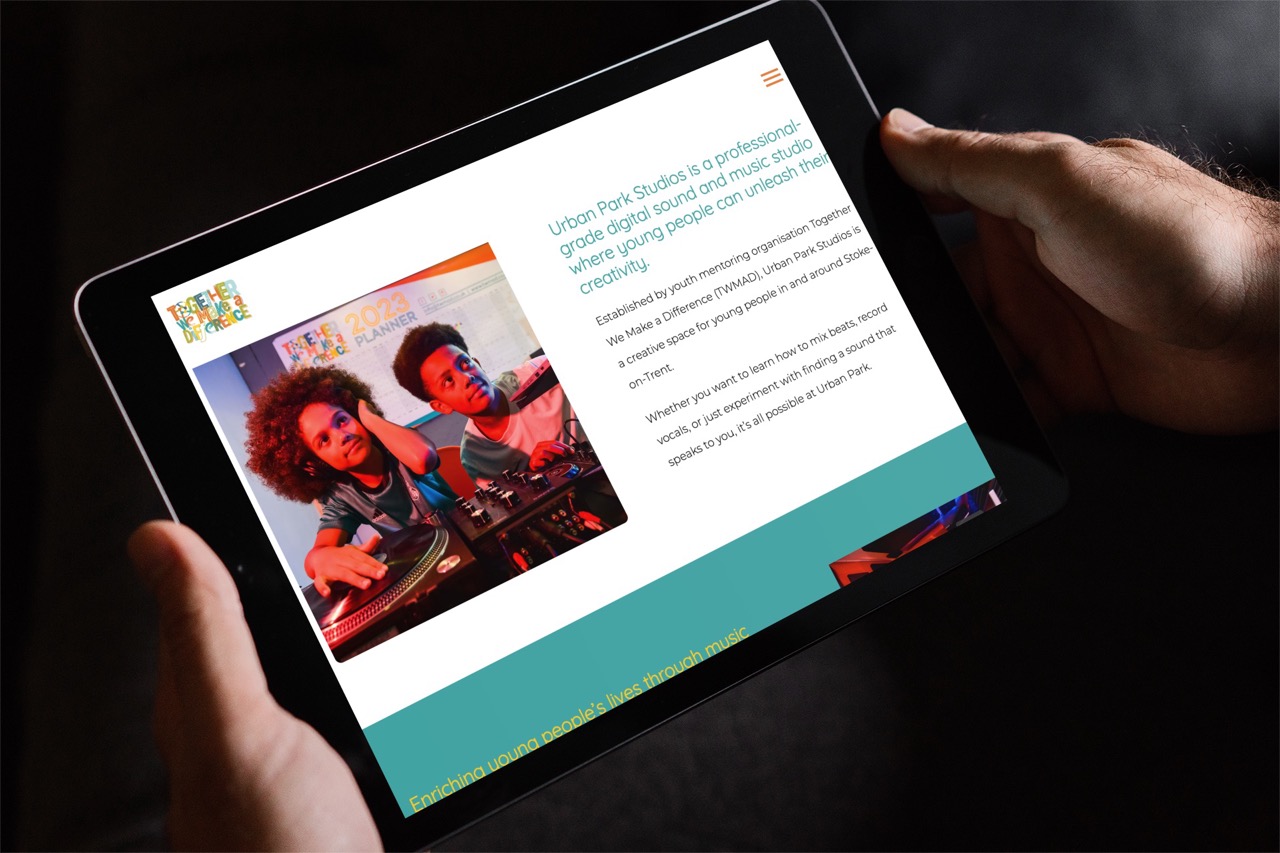 TWMAD website Page design